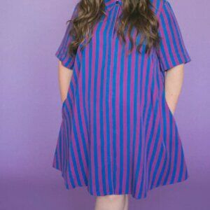 Pauline Women's Striped Shirt dress